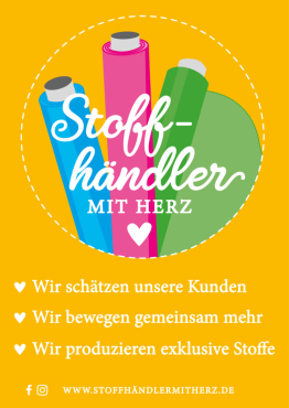 Eigenproduktion der Stoffhändler mit Herz