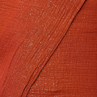 60cm Reststück - Musselin Double Gauze Glitzer