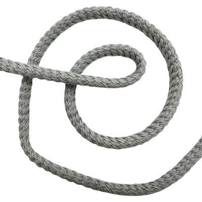 Parkakordel gedreht 4mm silbergrau