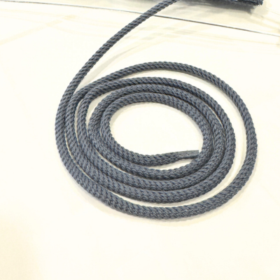 Parkakordel gedreht 4mm grau