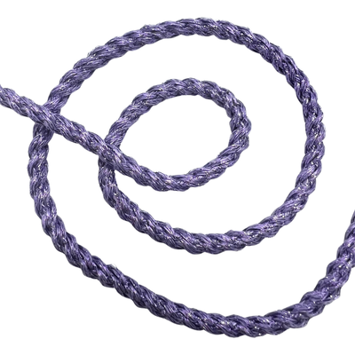 Kordel 3mm lila glitzernd