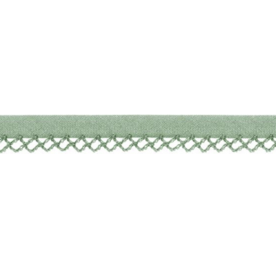 Schrägband mit Häkelkante 12mm mint