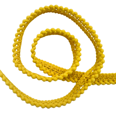 Pomponborte 12mm gelb