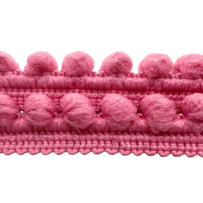 Pomponborte 12mm rosa