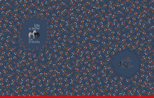 SWAFING • Jersey Panel Happy Together Bienvenido Colorido blau