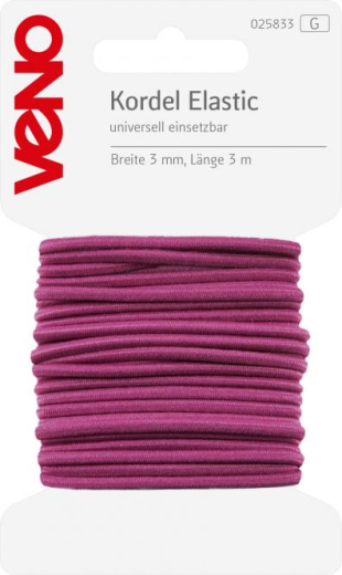 Veno Elastic Kordel SB 3,0mm fuchsia