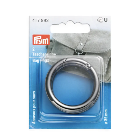 Taschenring 35 mm gunmetal (2St.)