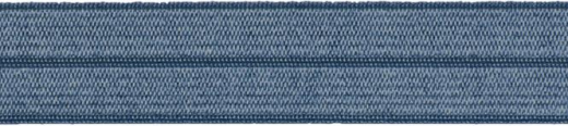 Einfassband elastisch 20mm blaugrau