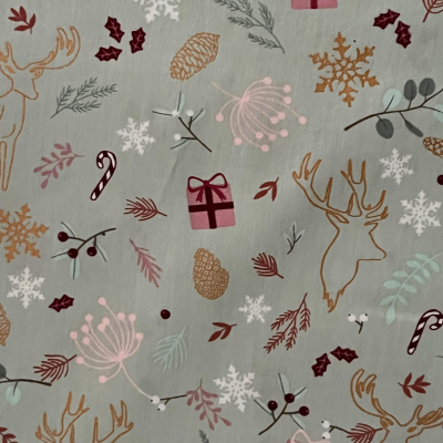 Baumwolle Weihnachtsmotive - mint