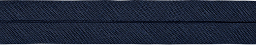 Baumwoll-Schrägband gefalzt 40/20 (Fb. 211 nachtblau)
