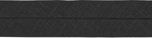 Baumwoll-Schrägband gefalzt 60/30 (Fb. 00 schwarz)