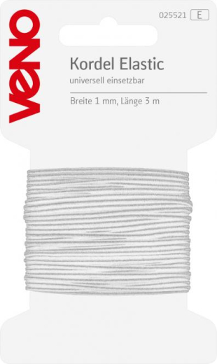 Veno Kordel Elastic 1mm weiß