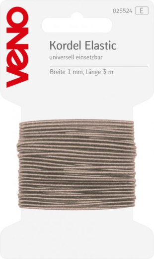 Veno Kordel Elastic 1mm beige