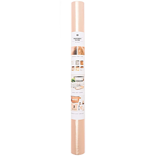 Washable Paper - Waschpapier - rosegold -  48X100cm