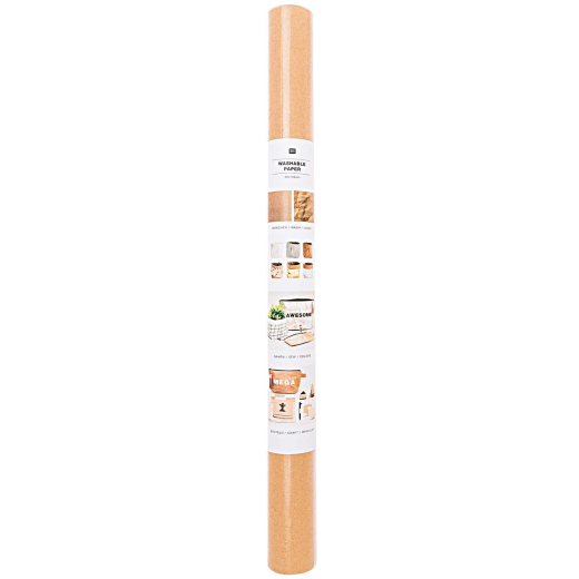 Washable Paper - Waschpapier - braun -  50X100cm