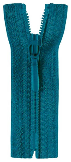 Reißverschluss teal 60cm - nicht teilbar