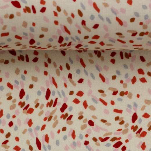 Jonna Viskose - kleine Formen beige/terracotta