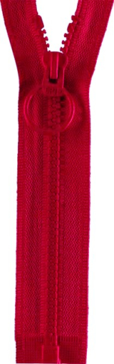 Reißverschluss rot 35cm - teilbar