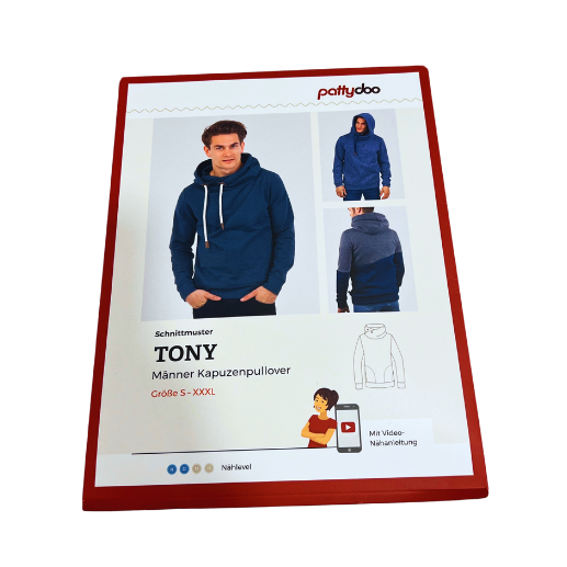 Pattydoo - Papierschnittmuster - Tony - Männer Kapuzenpullover