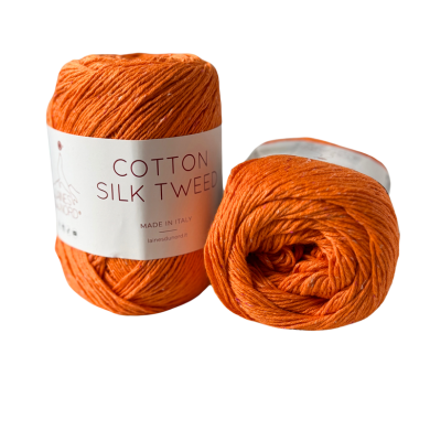 Cotton Silk Tweed - orange