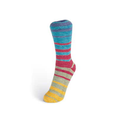 Laines du Nord- Summer Sock (Fb.105-blau/rot/grün)
