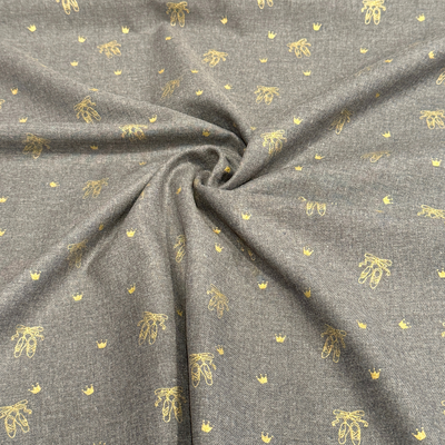 KATIA Fabrics • Organic Cotton - Ballerinas Graphite