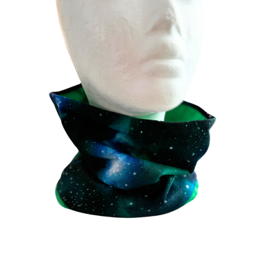 Halssocke Galaxy grün (50cm Umfang)