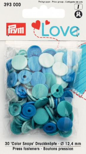 Druckknopf Color Snaps, Prym Love, 12,4mm, blau (393000)