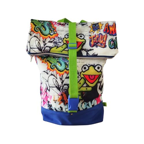 Kinderrucksack Grafitti / Frosch