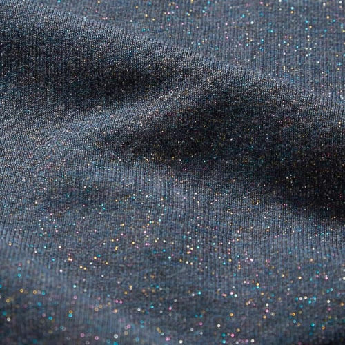 Hilco - Sweat dunkelblau mit Regenbogenglitzer