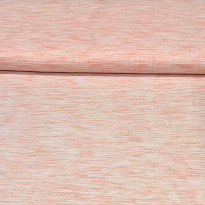 Strickstoff mit erhabenen Streifen rosa