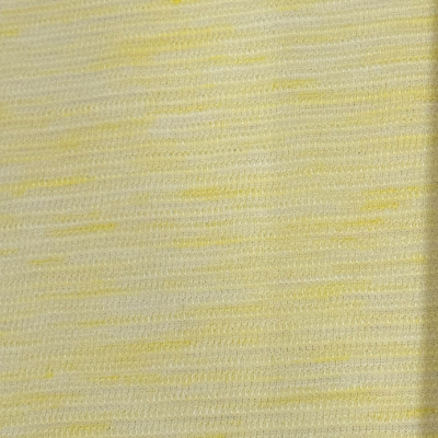 Strickstoff mit erhabenen Streifen gelb