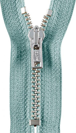 Reißverschluss himmelblau (fb.259) - silber 14cm - nicht teilbar