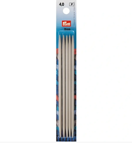 Prym Strumpfstricknadeln Alu, 15cm, 4,00mm