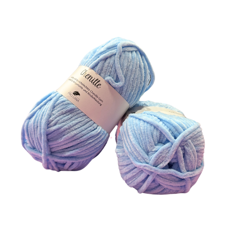 Pro Lana Chenille Garn - uni hellblau (56)