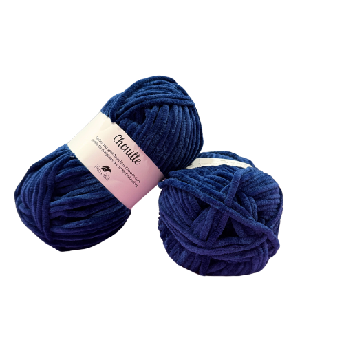 Pro Lana Chenille Garn - uni marine (50)