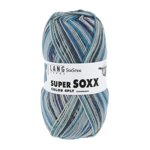 SUPER SOXX 4-FACH/4-PLY - blaugrau (Fb. 0415)