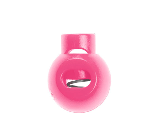 Kordelstopper 1-loch KST 18mm rund rosa