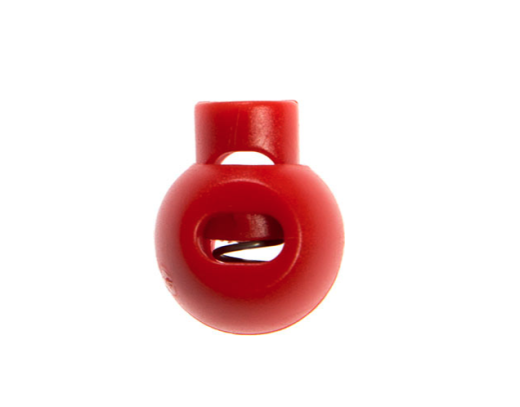 Kordelstopper 1-loch KST 18mm rund rot