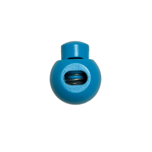 Kordelstopper 1-loch KST 18mm rund blau