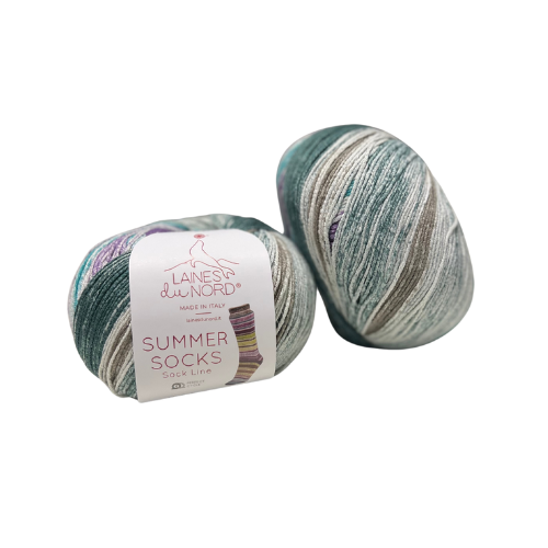 Laines du Nord - Summer Sock (Fb.12/grün/lila)