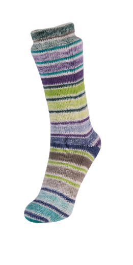 Laines du Nord - Summer Sock (Fb.12/grün/lila)