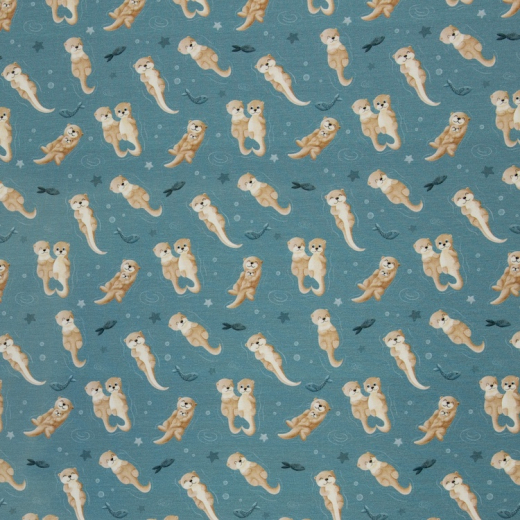 SWAFING • Baumwolljersey Otter - Splish Splash by Mrs Mint Design