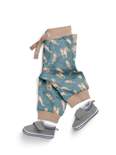 SWAFING • Baumwolljersey Otter - Splish Splash by Mrs Mint Design