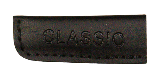 Kordelenden in schwarz Lederimitat Classic Groß (2 Stück)