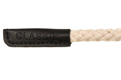 Kordelenden in schwarz Lederimitat Classic klein (2 Stück)
