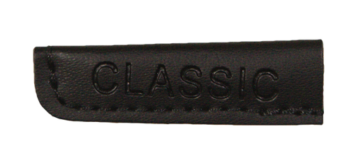 Kordelenden in schwarz Lederimitat Classic klein (2 Stück)
