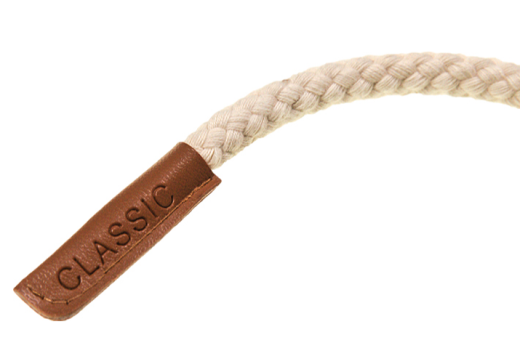 Kordelenden in camel Lederimitat Classic klein (2 Stück)