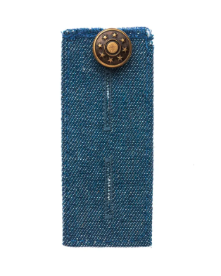 Bunderweiterung Knopf, jeans, 80 x 35mm