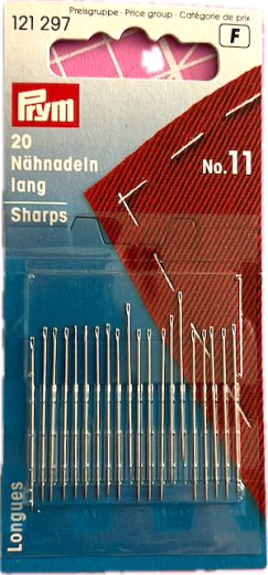 Nähnadeln lang, Nr. 11, 0,50 x 32mm